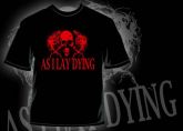 Camiseta As I Lay Dying - skull red