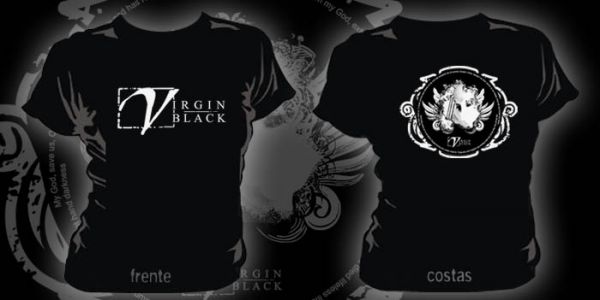 CAMISETA - VIRGIN BLACK malha preta personalizada